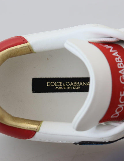 Dolce & Gabbana White Portofino Logo Classic Sneakers Shoes - Ellie Belle