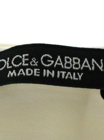 Dolce & Gabbana White Waist Silk Cummerbund Belt - Ellie Belle