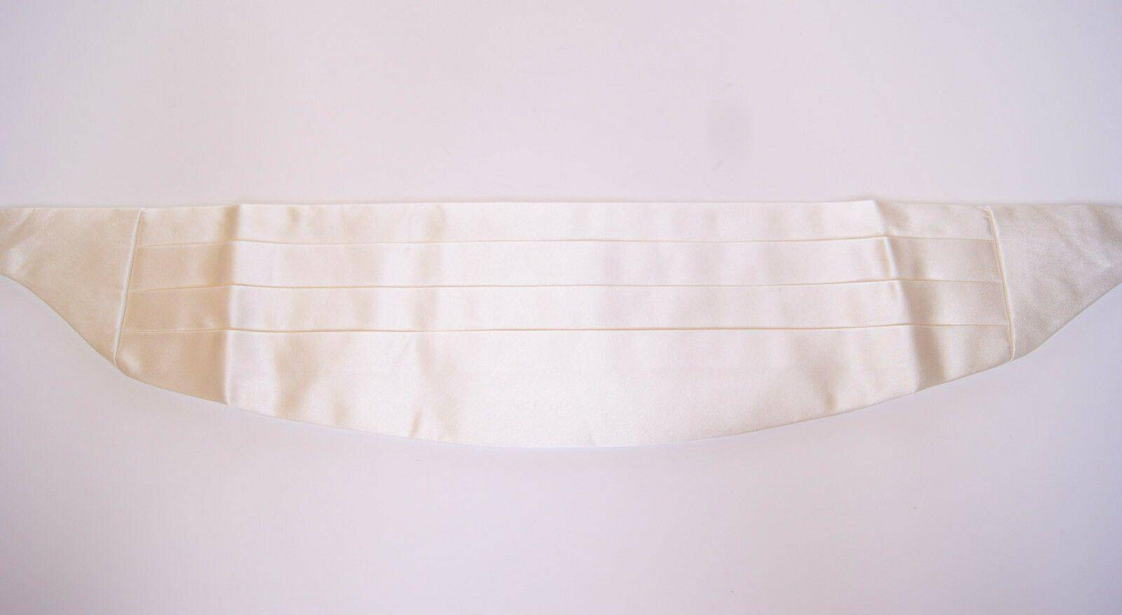 Dolce & Gabbana White Waist Tuxedo Smoking Belt Cummerbund - Ellie Belle