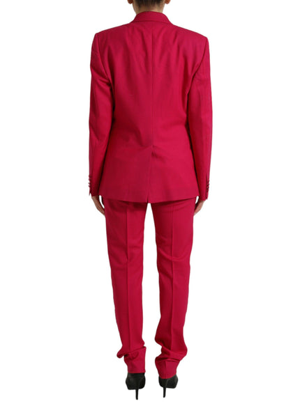 Dolce & Gabbana Women Red Martini Wool Slim Fit 3 Piece Suit - Ellie Belle
