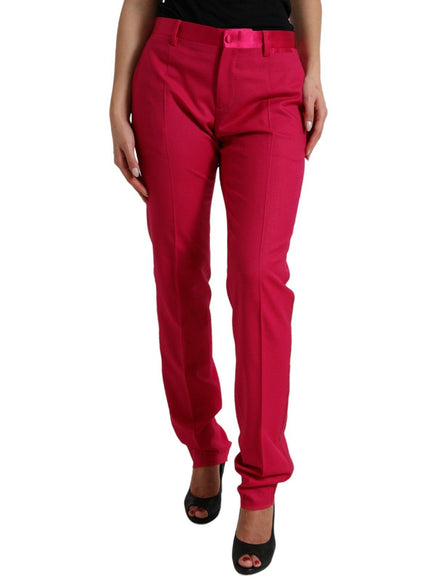 Dolce & Gabbana Women Red Martini Wool Slim Fit 3 Piece Suit - Ellie Belle