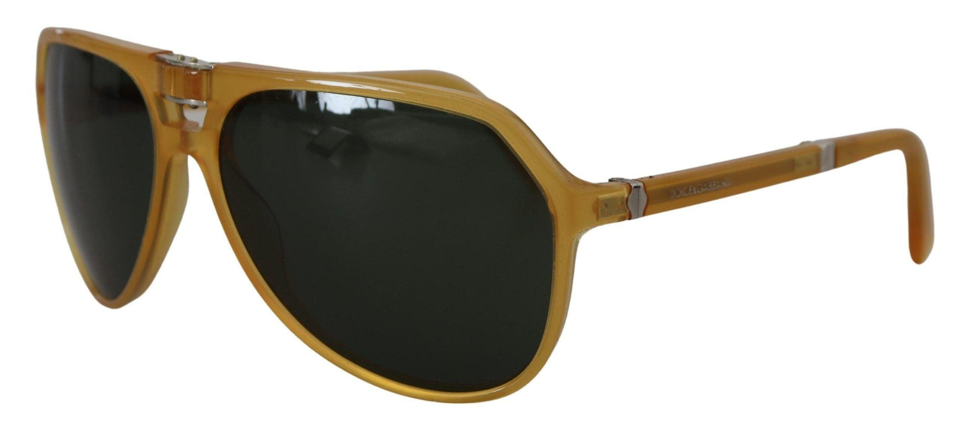 Dolce & Gabbana Yellow Acetate Black Lens Aviator DG4196 Sunglasses - Ellie Belle