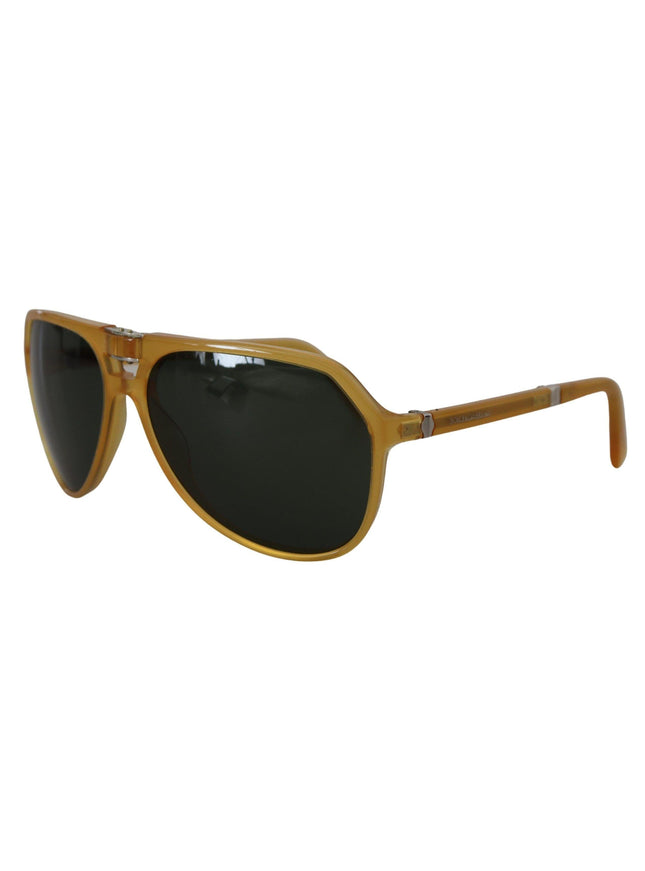 Dolce & Gabbana Yellow Acetate Black Lens Aviator DG4196 Sunglasses - Ellie Belle