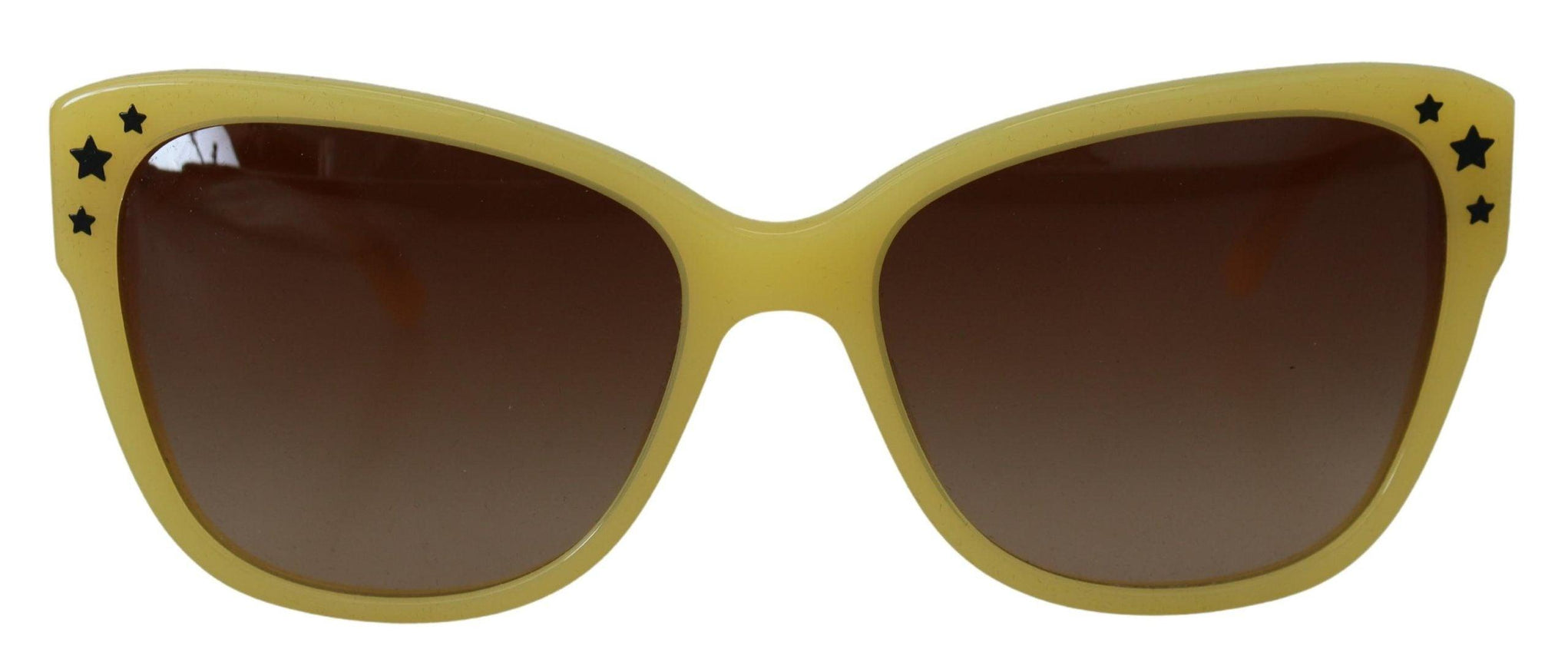 Dolce & Gabbana Yellow Acetate Frame Stars Embellishment DG4124 Sunglasses - Ellie Belle