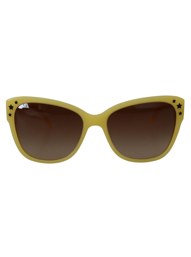 Dolce & Gabbana Yellow Acetate Frame Stars Embellishment DG4124 Sunglasses - Ellie Belle