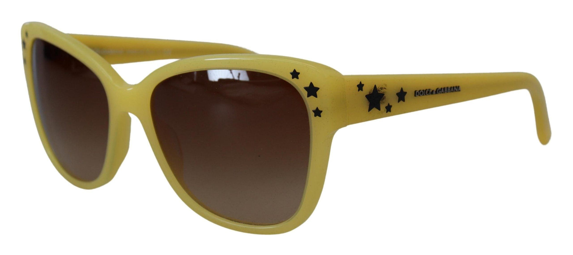 Dolce & Gabbana Yellow Acetate Frame Stars Embellishment DG4124 Sunglasses - Ellie Belle