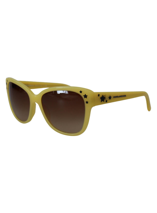 Dolce & Gabbana Yellow Acetate Frame Stars Embellishment DG4124 Sunglasses - Ellie Belle