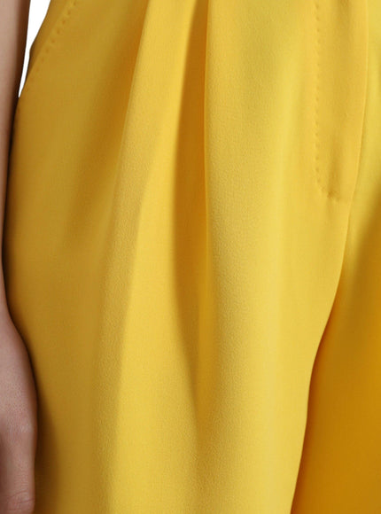 Dolce & Gabbana Yellow High Waist Hot Pants Bermuda Shorts - Ellie Belle