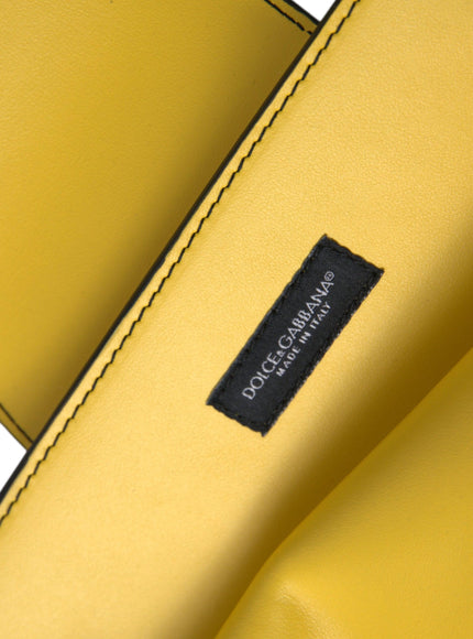 Dolce & Gabbana Yellow Leather DG Logo Eyewear Sunglasses Case Cover Bag - Ellie Belle