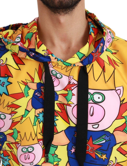 Dolce & Gabbana Yellow Pig of the Year Hooded Sweater - Ellie Belle