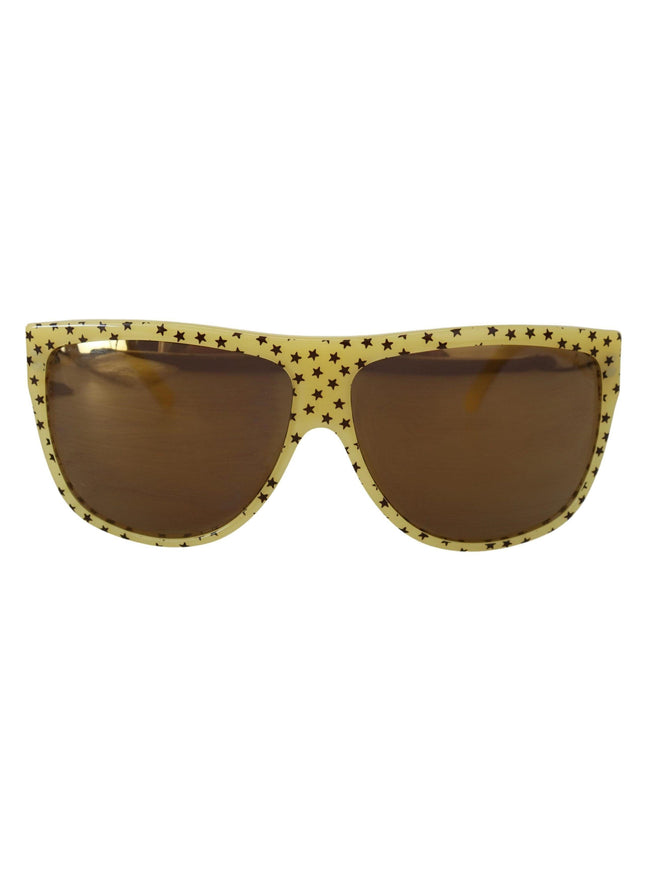 Dolce & Gabbana Yellow Stars Acetate Square Shades DG4125 Sunglasses - Ellie Belle