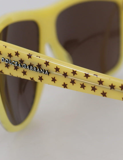 Dolce & Gabbana Yellow Stars Acetate Square Shades DG4125 Sunglasses - Ellie Belle