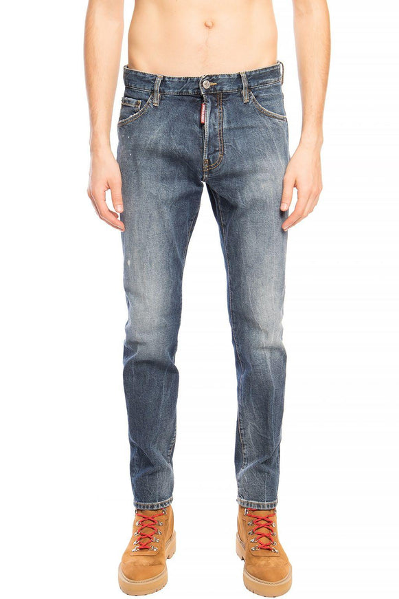 Dsquared² Blue Cotton Jeans & Pants - Ellie Belle