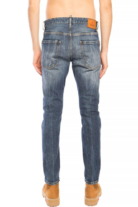 Dsquared² Blue Cotton Jeans & Pants - Ellie Belle