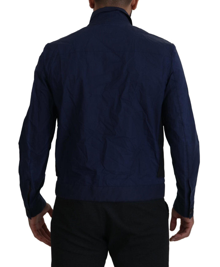 Dsquared² Dark Blue Cotton Collared Long Sleeves Casual Shirt - Ellie Belle