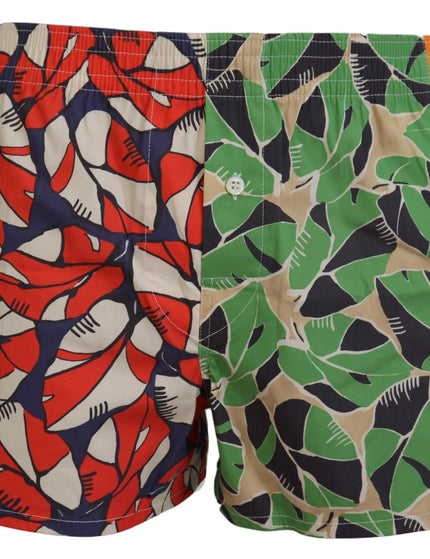 Dsquared² Multicolor Floral Print Men Beachwear Shorts Swimwear - Ellie Belle