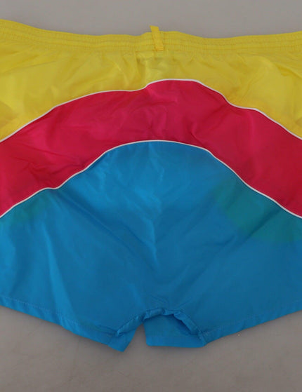 Dsquared² Multicolor Logo Print Men Beachwear Shorts Swimwear - Ellie Belle