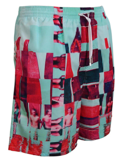 Dsquared² Multicolor Printed Beachwear Shorts Swimwear - Ellie Belle