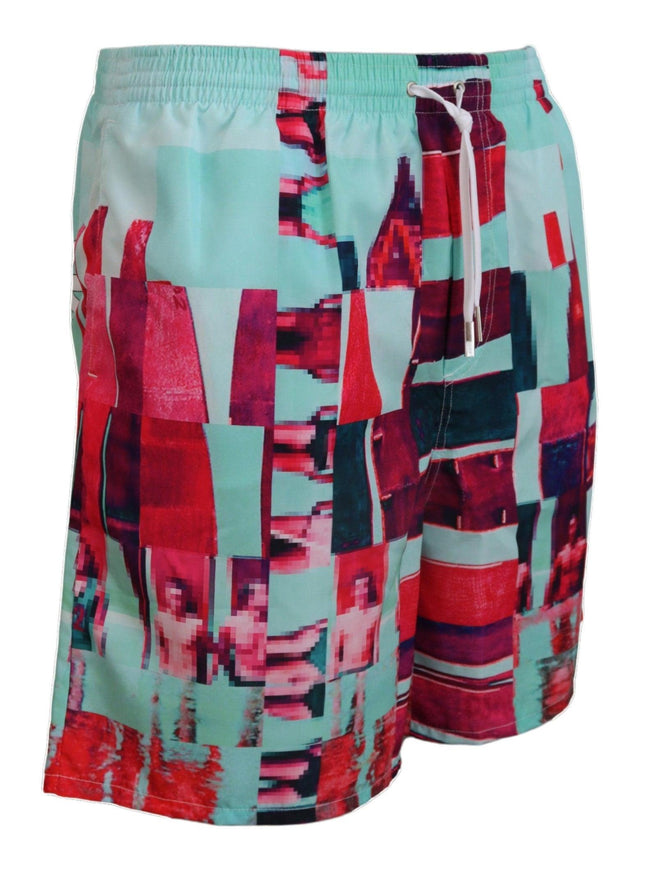 Dsquared² Multicolor Printed Beachwear Shorts Swimwear - Ellie Belle