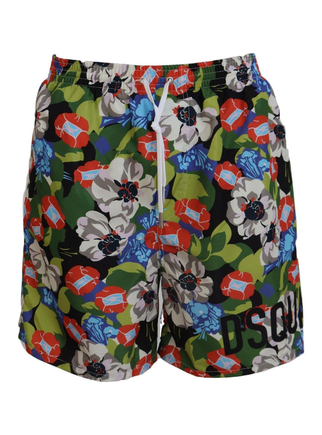 Dsquared² Over Floral Print Mens Beachwear Swimwear Short - Ellie Belle