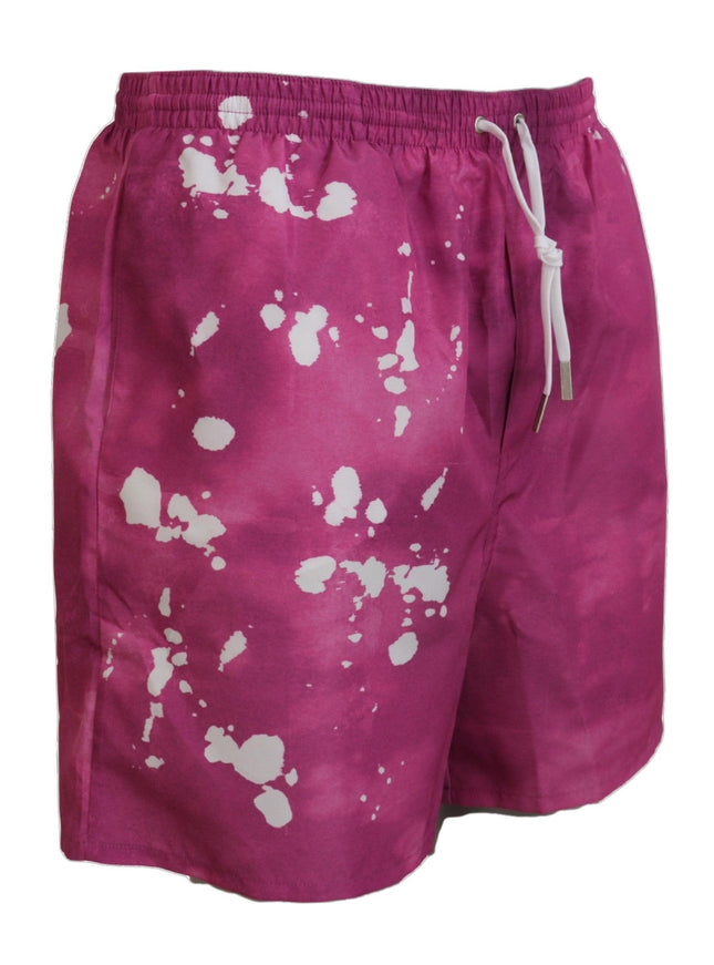 Dsquared² Pink Tie Dye Logo Men Beachwear Shorts Swimwear - Ellie Belle