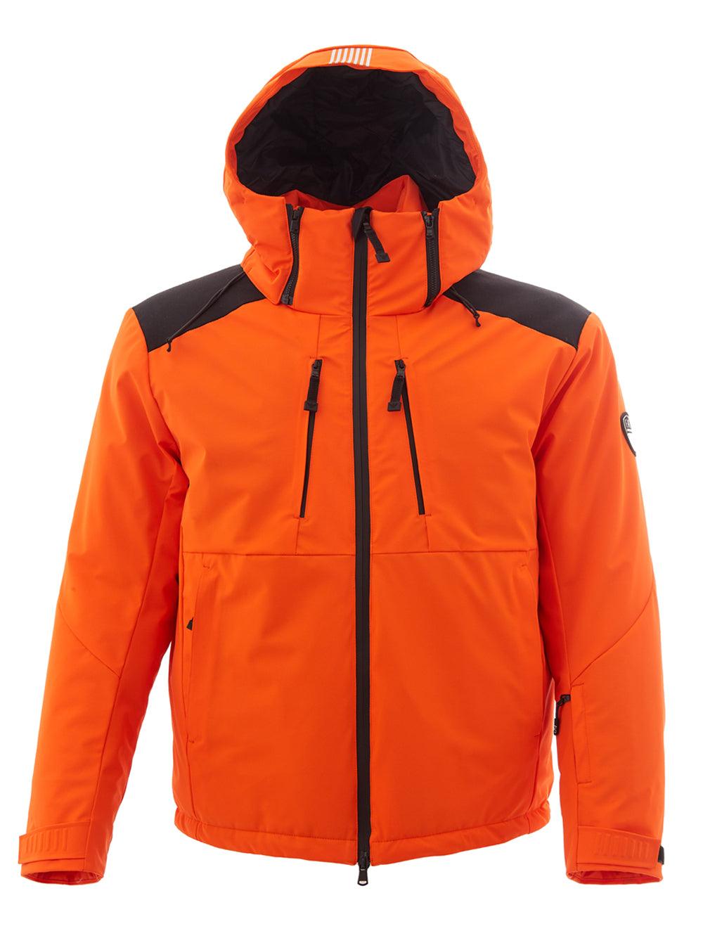 EA7 Emporio Armani Orange Winter Jacket with Removable Sleeveless vest - Ellie Belle