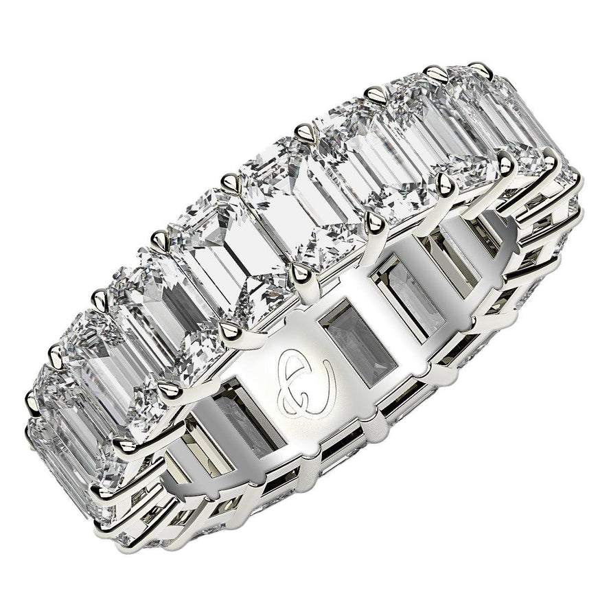 Lab grown diamond eternity ring in white gold