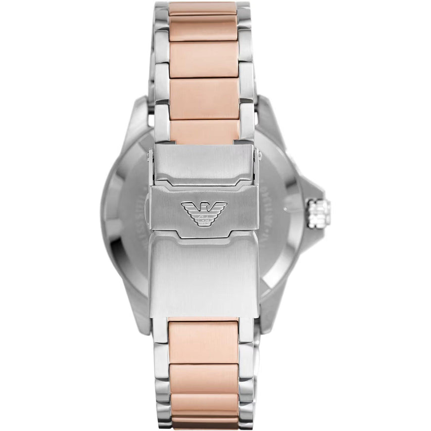 Emporio Armani Bronze and Brown Steel Quartz Watch - Ellie Belle