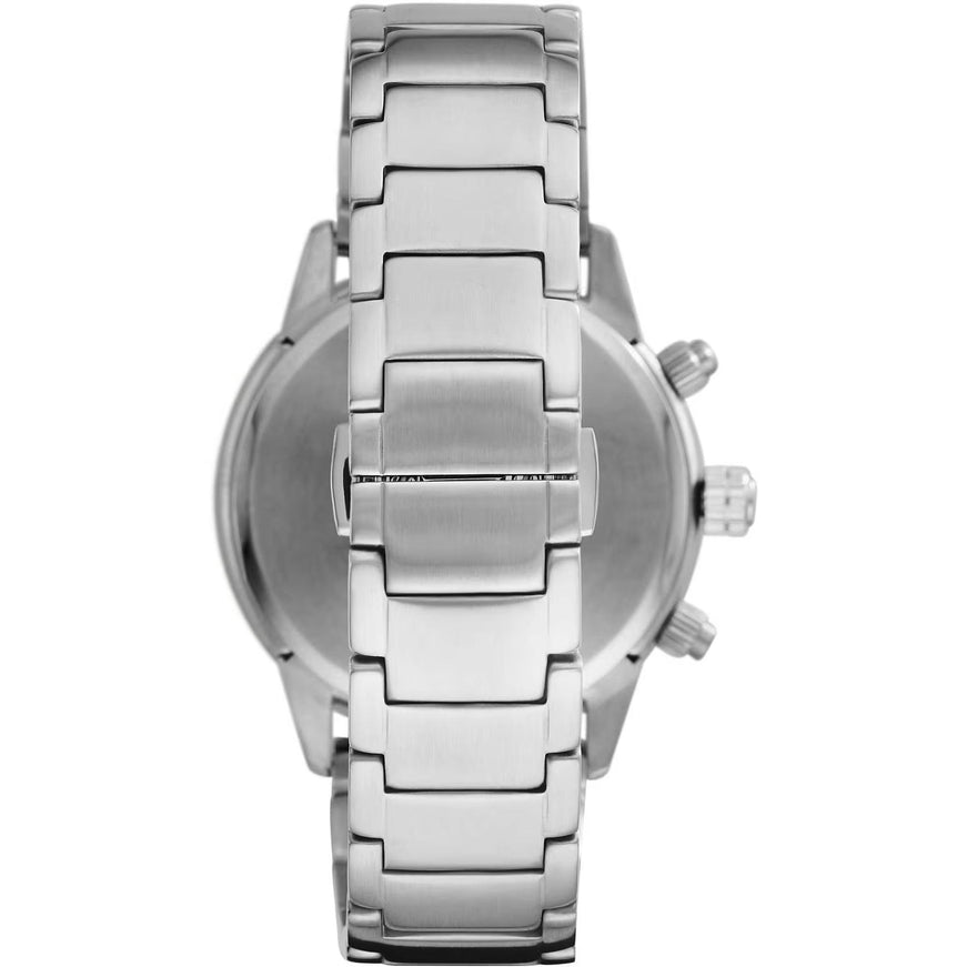 Emporio Armani Bronze and Silver Steel Chronograph Watch - Ellie Belle