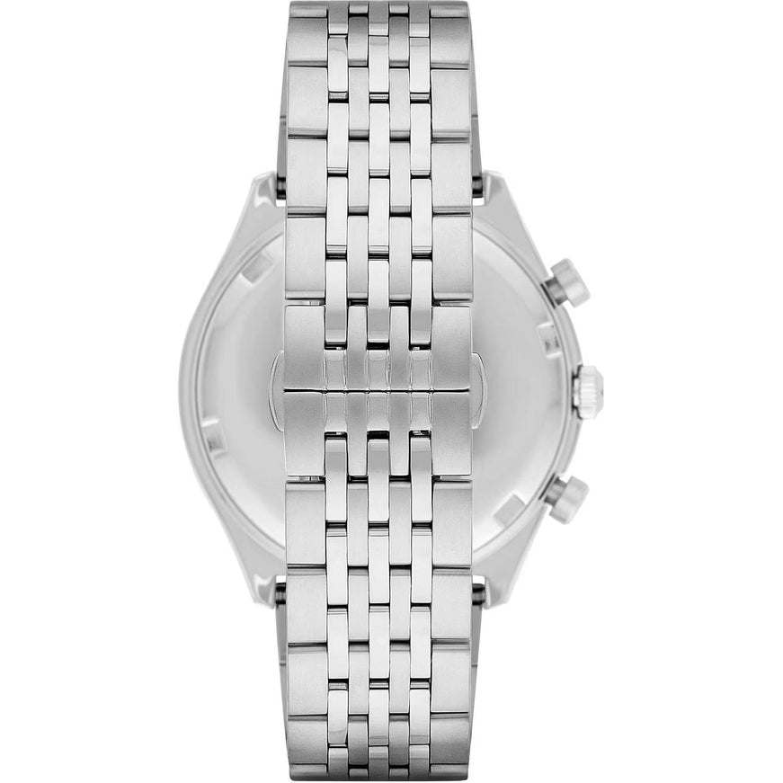 Emporio Armani Silver Steel Chronograph Watch - Ellie Belle