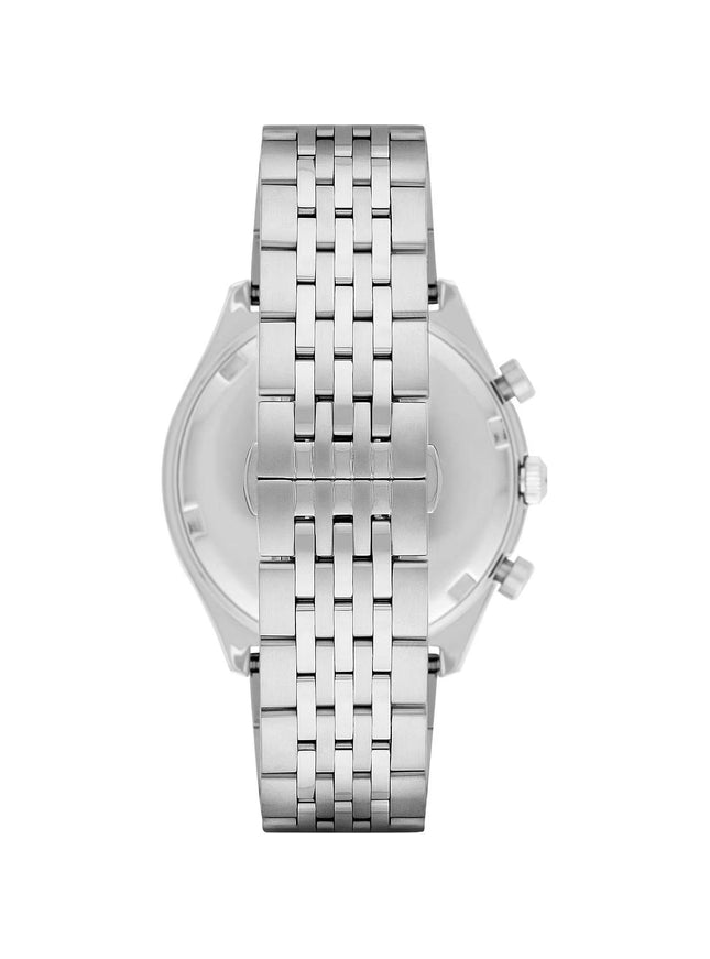 Emporio Armani Silver Steel Chronograph Watch - Ellie Belle