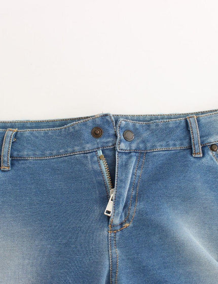 Ermanno Scervino Beachwear Blue Jeans Capri Pants Cropped
