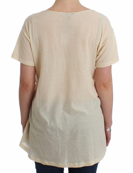 Ermanno Scervino Beachwear White Maxi T-Shirt Top Blouse - Ellie Belle