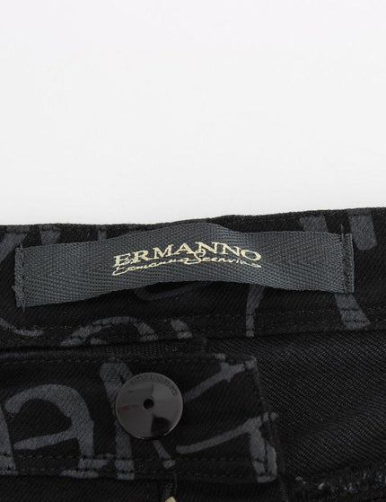 Ermanno Scervino Black Slim Jeans Denim Pants Skinny Stretch