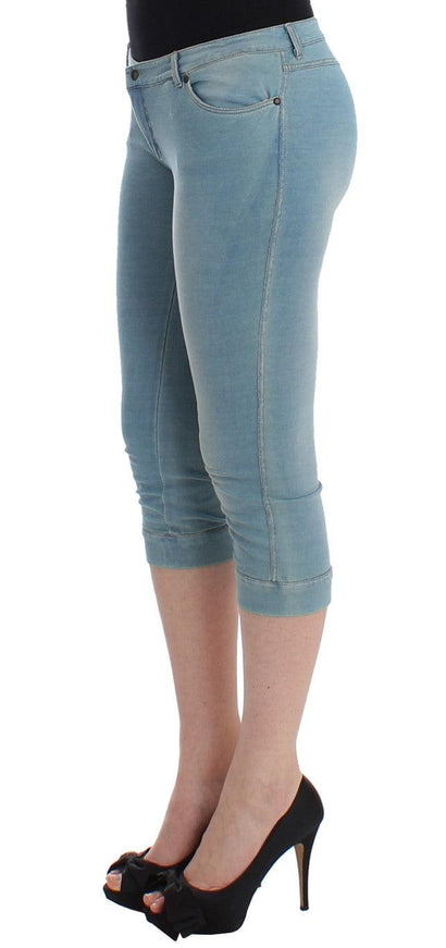 Ermanno Scervino Blue Capri Pants Cropped Jeans