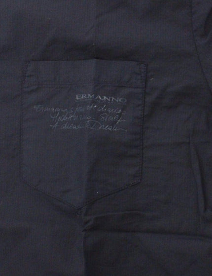 Ermanno Scervino Blue Cotton Casual Long Sleeve Shirt Top - Ellie Belle
