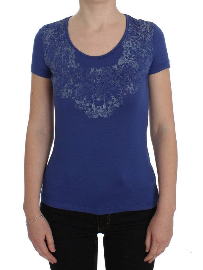 Ermanno Scervino Blue Modal Stretch T-shirt