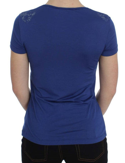 Ermanno Scervino Blue Modal Stretch T-shirt - Ellie Belle