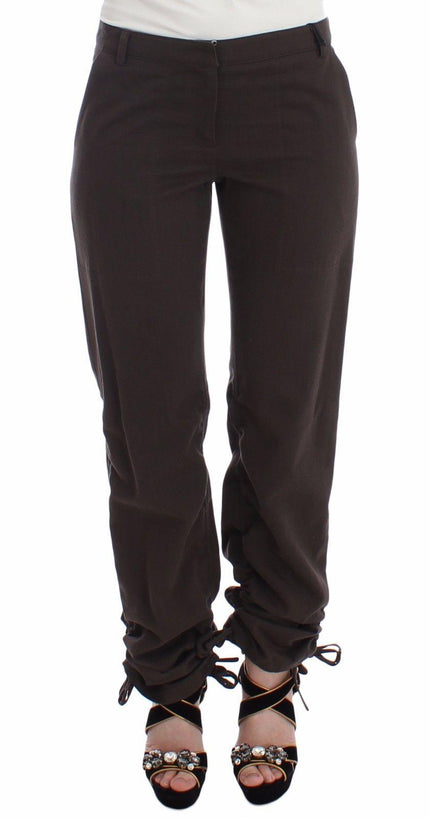 Ermanno Scervino Brown Chinos Casual Dress Pants Khakis