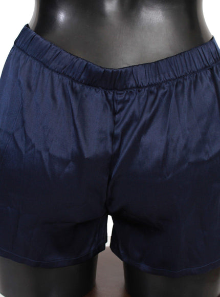 Ermanno Scervino Cotton Blue Lingerie Shorts Underwear - Ellie Belle