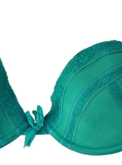 Ermanno Scervino Green Push Up Bra 100% Cotton Underwear - Ellie Belle