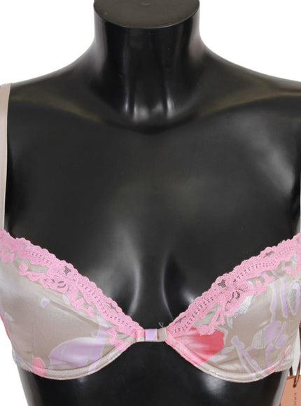 Ermanno Scervino Pink Lace Silk Stretch Push Up Underwear - Ellie Belle