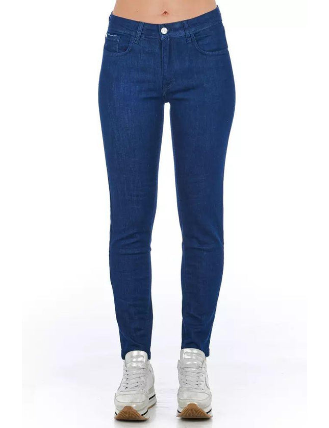 Frankie Morello Blue Cotton Jeans & Pant - Ellie Belle