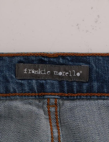 Frankie Morello Blue Wash Torn Dunfermile Slim Fit Jeans - Ellie Belle