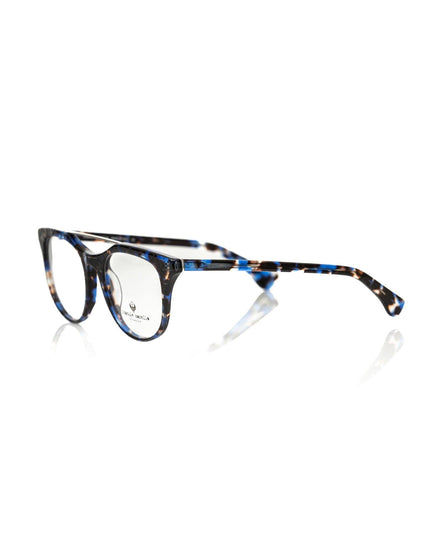 Frankie Morello Chic Blue Havana Wayfarer Eyeglasses - Ellie Belle