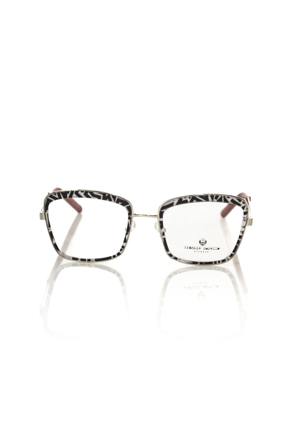 Frankie Morello Chic Square Zebra Pattern Eyeglasses - Ellie Belle