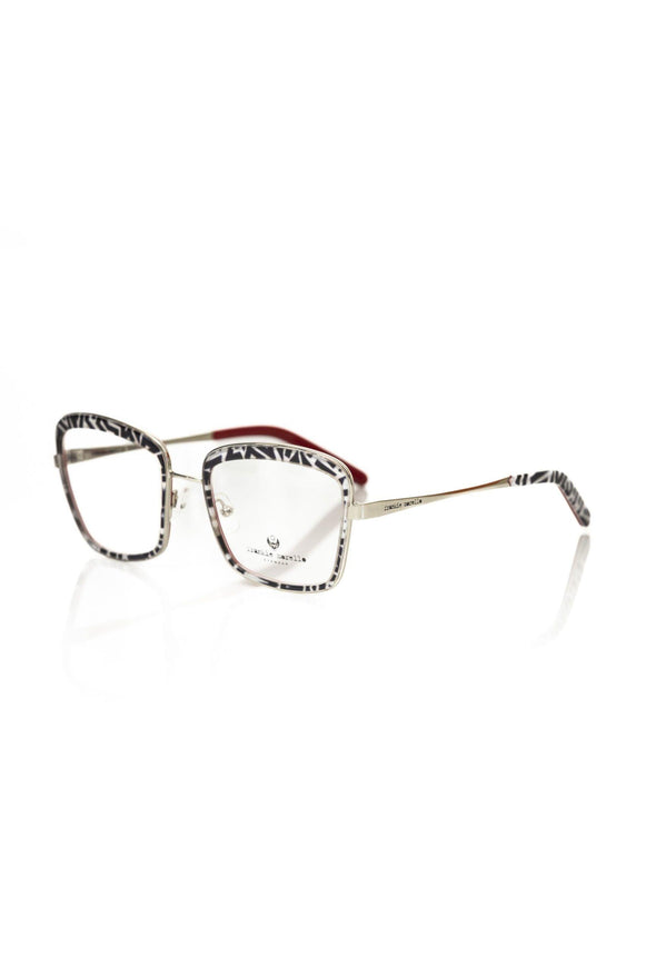 Frankie Morello Chic Square Zebra Pattern Eyeglasses - Ellie Belle