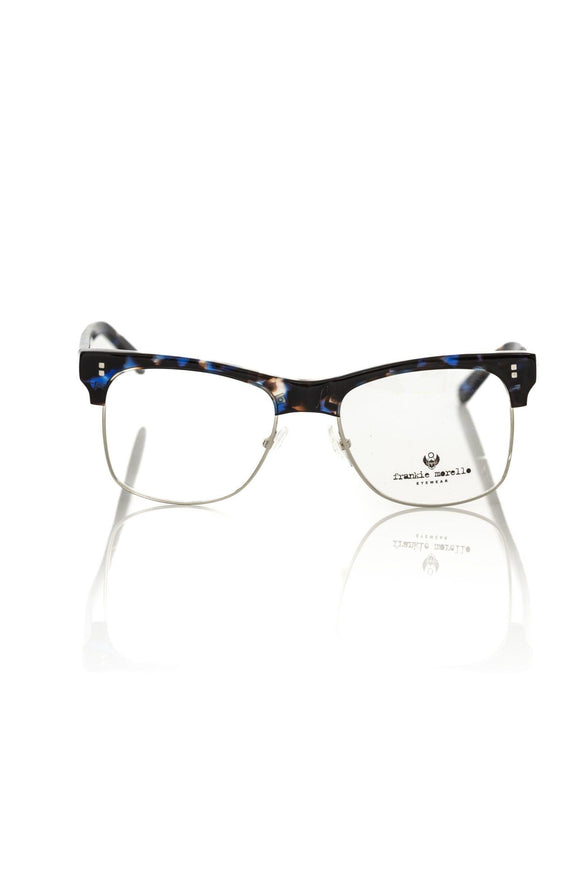 Frankie Morello Elegant Clubmaster Blue Fantasy Eyeglasses - Ellie Belle