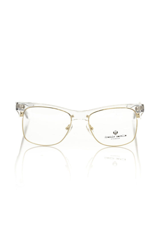 Frankie Morello Elegant Gold-Toned Clubmaster Eyeglasses - Ellie Belle