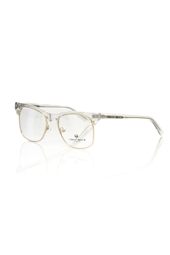 Frankie Morello Elegant Gold-Toned Clubmaster Eyeglasses - Ellie Belle